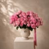 Juliet is a romantic arrangement designed with luxurious pink garden spray roses