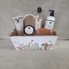 Coconut Amber Vanilla Spa Basket - Indulge in a seductive blend of
