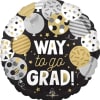 Celebrate in style with this elegant "Way to Go Grad!" Mylar balloon!