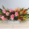 Bright, celebratory and a little exotic - this Ginger Tropics flower arrangement