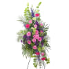 This beautiful combination of pink and purple flowers will show that they
