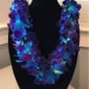 Blue graduation Leis