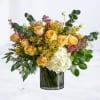 The Wildwood Linen is a warm, textural blend of 24 yellow roses