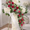The Eternal Love Cross is a beautiful and meaningful floral tribute designed