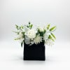 live flowers on pocket square to fit into jacket pocket