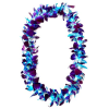 Orchid Lei Single Blue