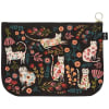 A large zipper Catbloom pouch made from sturdy 100% cotton is perfect