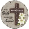 Beadworks garden stones are cast in resin to emulate the look of
