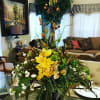 Silk table arrangement
