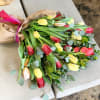 Stunning assorted tulip presentation wrap.to surprise a loved one!

pictured [DELUXE]

