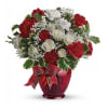 The splendor of the season is beautifully captured in this traditional holiday
