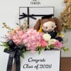 Arranged low in a decorative gift box