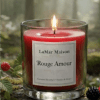 Rouge Amour presents a smoky red candle that reads like a quiet