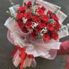"The timeless statement of deep love and devotion. This breathtaking bouquet features