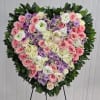 This Pastel Solid Heart Includes Pastel Colors with Premium Florals. This item