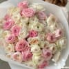 Gentle Whisper is a refined and elegant bouquet composed of 51 premium
