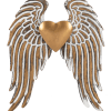 Metal Heart with Wings Wall Decor/Ornament

Silver, Gold, Bronze (State Selection In Checkout