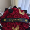 The perfect graduation bouquet with Dior wrap 