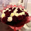 A bouquet that feels like a slow dance between fire and moonlight.
