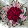 BUCHON BOUQUET 24 RED ROSES 