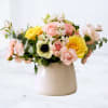 Sherbet is a vibrant floral design bursting with cheerful color and fresh