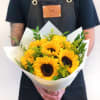 Bright sunflower bouquet. Perfect for a Birthday, thank you, or to cheer