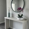 A luxury Triple Purple Phalaenopsis orchid Arrangement designed for gifting with a