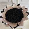 Signature hand-tied bouquet 
Custom tinted black roses 
(Glass vase not included) 