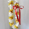 Double orchid lei with bow of your choice.