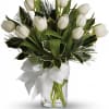 For a wintertime bouquet that's as pure as the driven snow, send