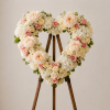 Honor a cherished life with the Graceful Tribute Heart Wreath, a beautiful