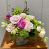 Bright, playful and unmistakably pink-this flower arrangement is a joyful choice for