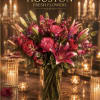 Beautiful Bouquet with roses and Lilies. PLEASE NOTE: The vase can be