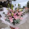 25 roses and 3 Lilys 