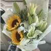Sunflowers mixed with lilys 