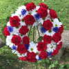 Celebrate Independence Day with timeless elegance through the USA Wreath Spray, a