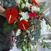 A vibrant, custom‑designed bridal bouquet inspired by the bride&rsquo;s Ecuadorian heritage and