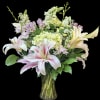 Lilies and hydrangeas with other elegant blooms, the most romantic combination