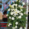 White Easel of floral mix
