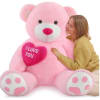 Giant Teddy Bear 52" - Big Stuffed Animal with Heart - Large