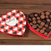 28 piece assorted chocolates in a decorative heart shaped box, 1 Pound