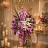 This purple Wreath is often associated with reverence, peace, and eternal rest.