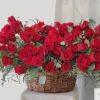 5 dozen roses in a basket 