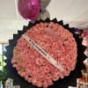 BUCHON BOUQUET 100 RED ROSES WHIT CROWN 