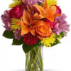 Express yourself colorfully with a brilliant array of roses, lilies and other