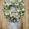 Send your beloved with this beautifully treasured tribute, stunning all white mix