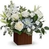A soft, cool-toned arrangement that immediately soothes-Just Breathe is a white and