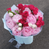 A true showstopper! Our "Peony Cloud Kiss" features lush pink peonies and