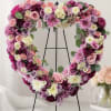 A 24 inch heartfelt tribute featuring soft lavender, blush pink, and white