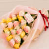 A radiant flower arrangement crafted in a soft, romantic palette that blends